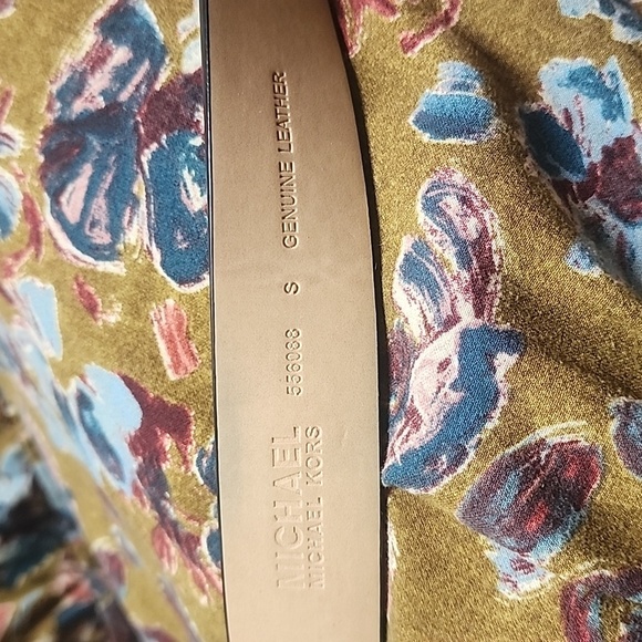 Black Leather Belt Michael Kors Size Small